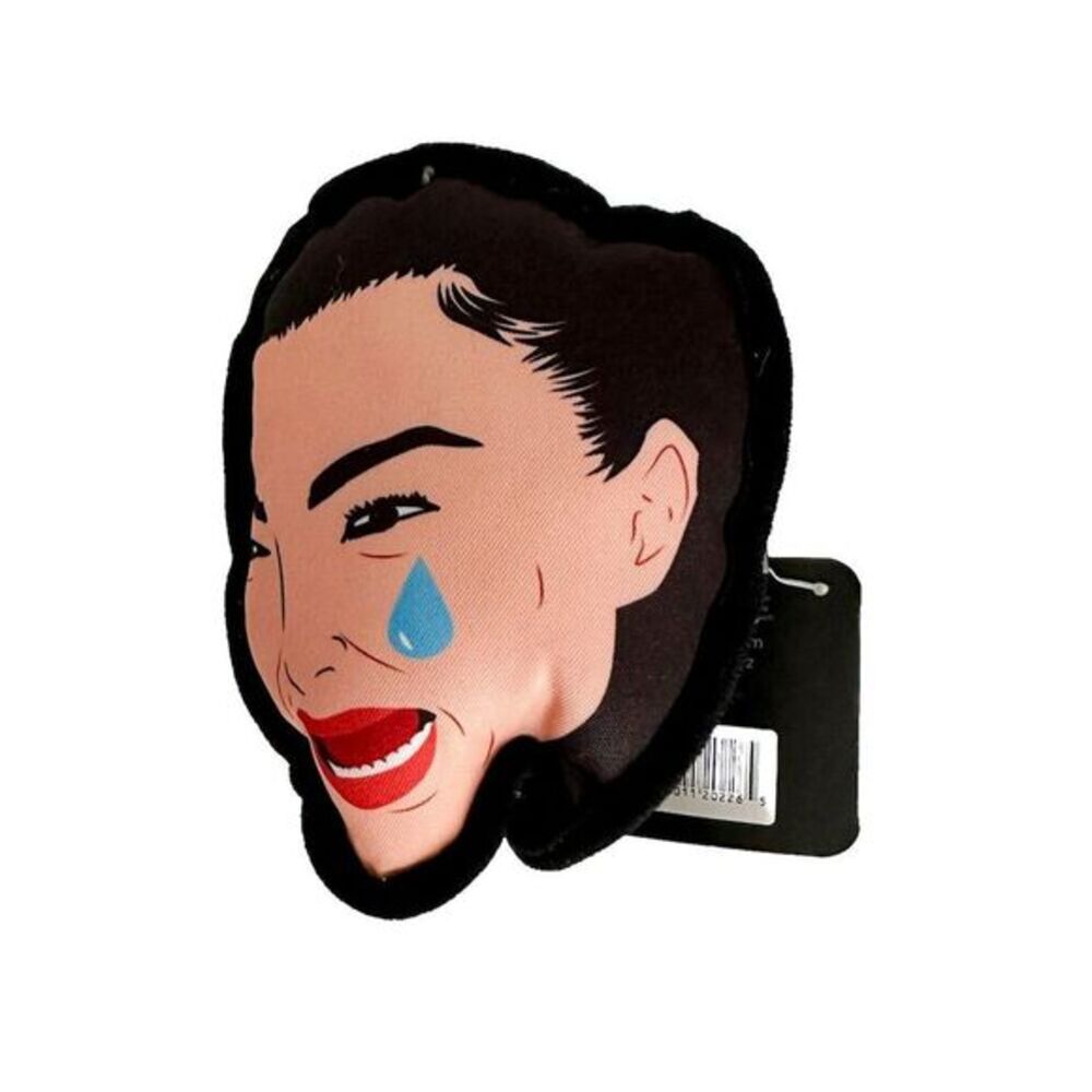 Fresh Pawz Kim Kardashian Crying Cry Face Dog Toy Squeaker Inside Squeaky Toy